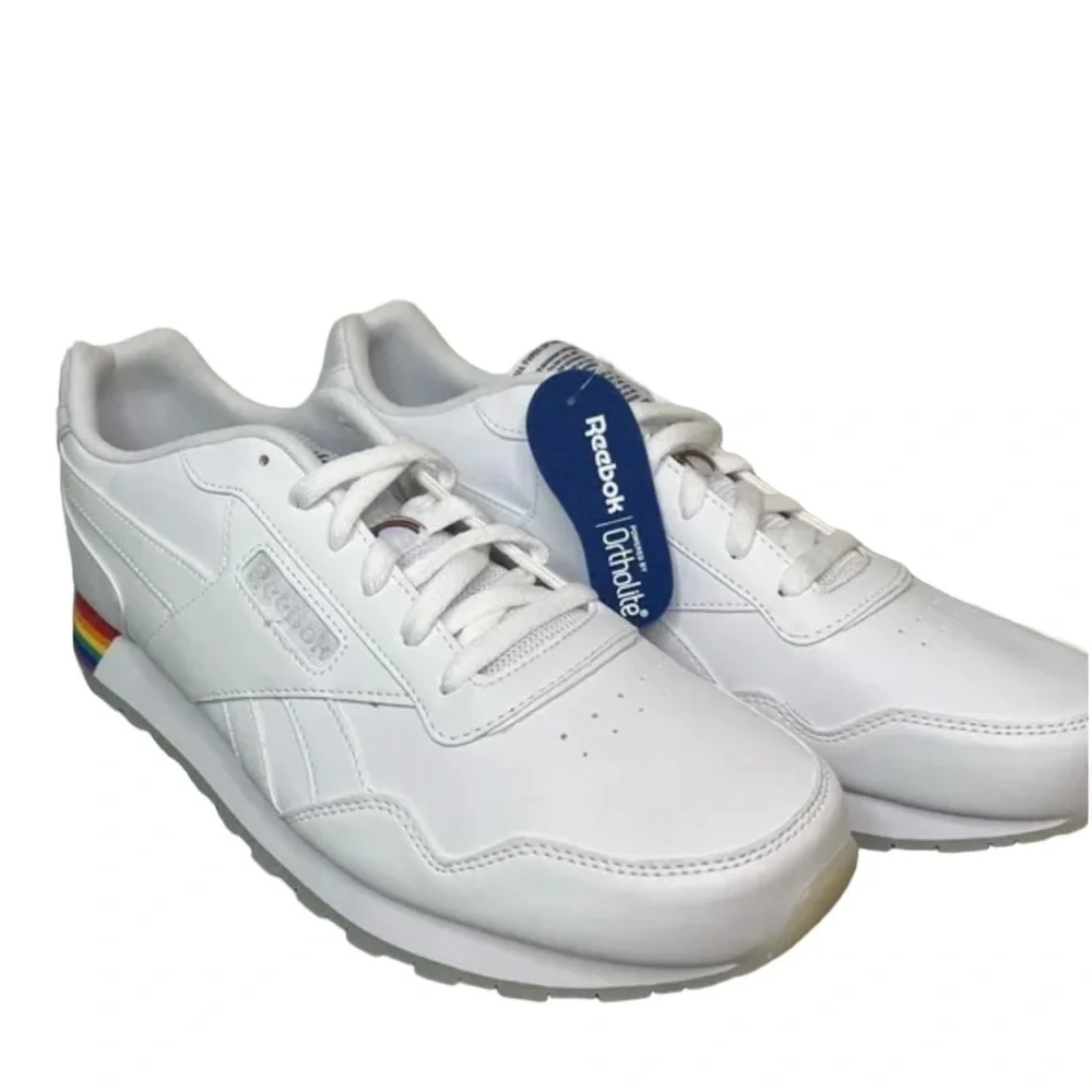 NWOT REEBOK CLASSIC HARMAN RUN ‘S’ PRIDE WHITE SNEAKERS SIZE 11